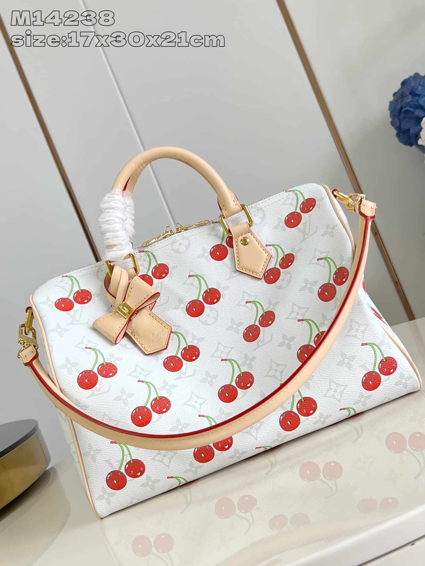 Louis Vuitton x Murakami Speedy Soft Bandoulière 30 Monogram cherry coated canvas M14238 High