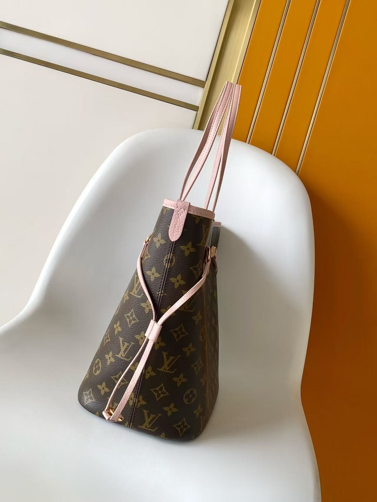 Louis Vuitton Neverfull Inside Out MM Monogram Sand Coates canvas M28375 High