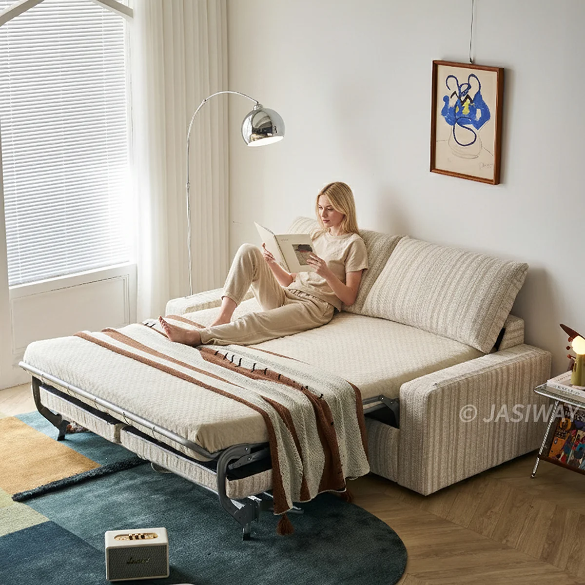 NÓVORA CASA extraíble extraíble Sofá cama con oculto colchón para compacto sala