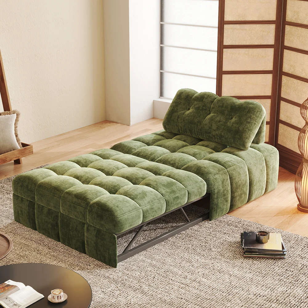 NÓVORA CASA Chenilla extraíble extraíble individual Sofá cama– espacio ahorrador descanso & visitas cama