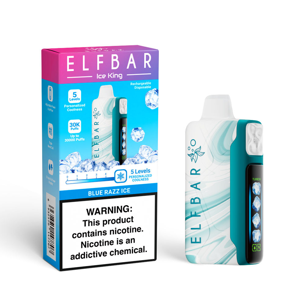ELF BAR ICE KING 30K wiederaufladbarer Einweg-Vape (alle Geschmacksrichtungen)