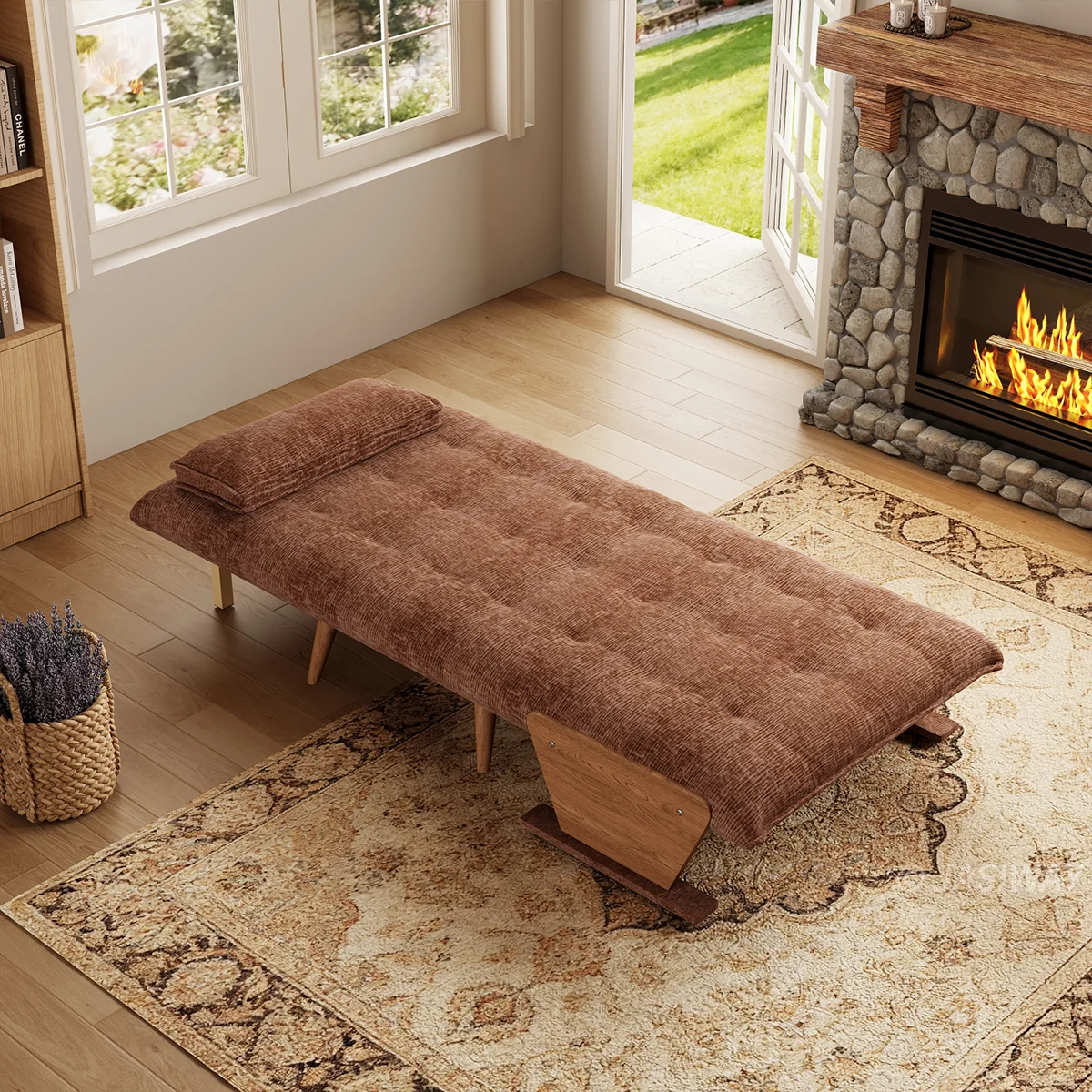 3-en-1 Lino de algodón cama sillón| diario comodidad