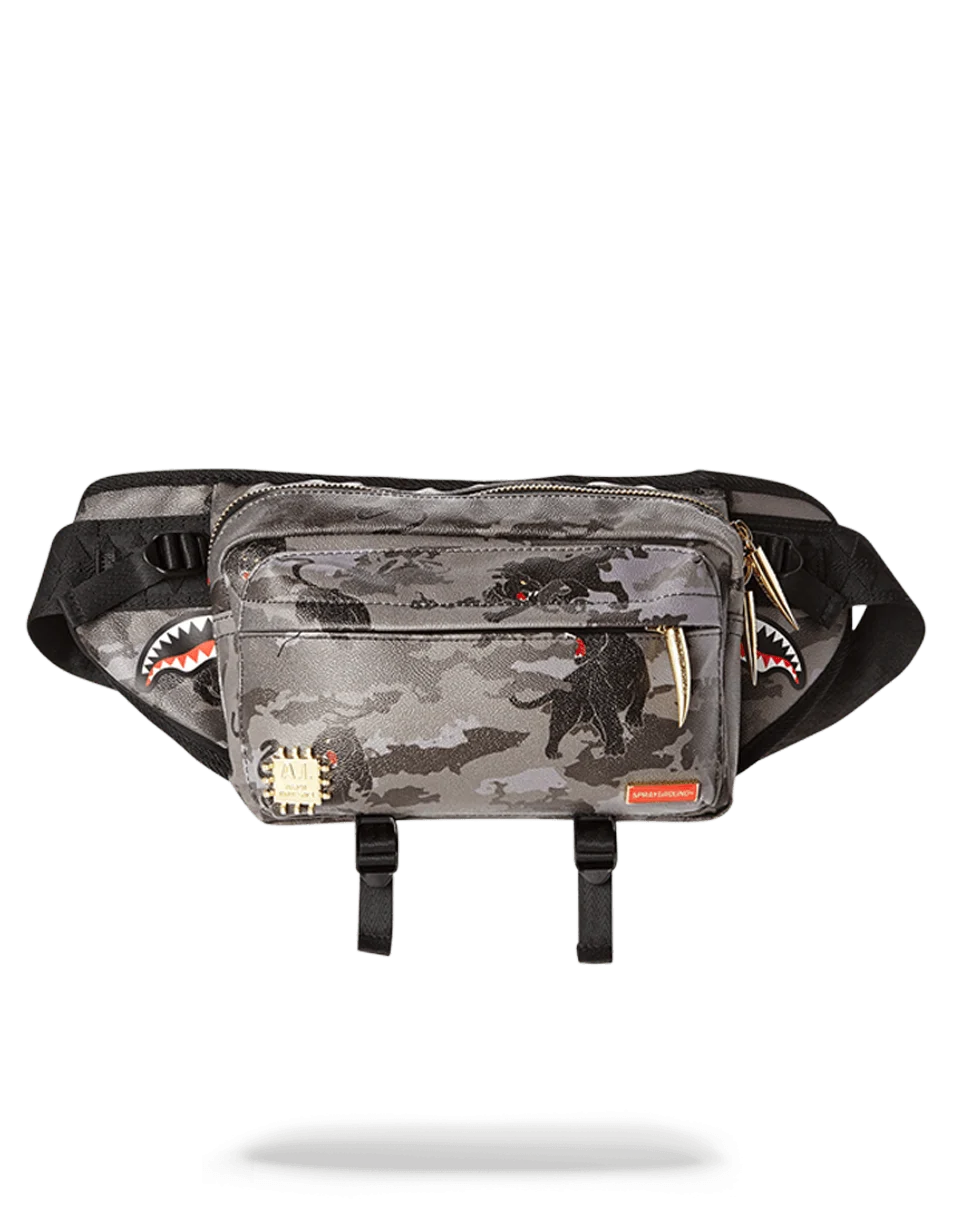 BLACK PANTHERA CAMO CROSSBODY