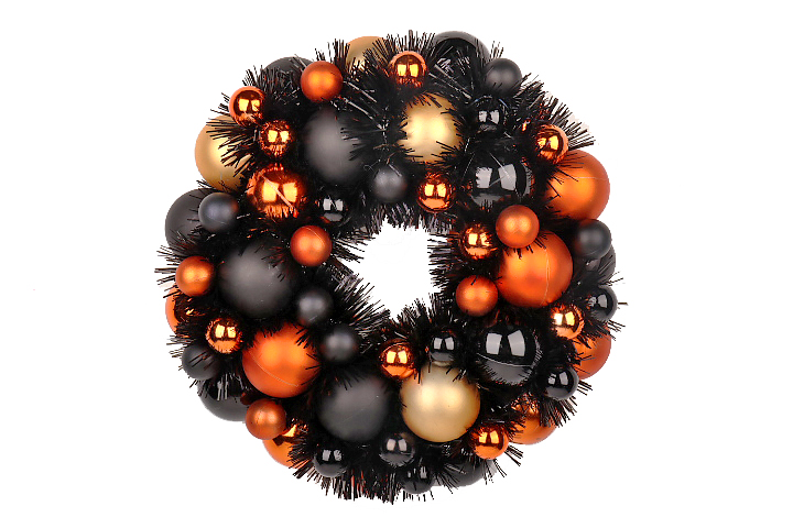 Halloween 18 Inch Garland Ball Wreath Decoration