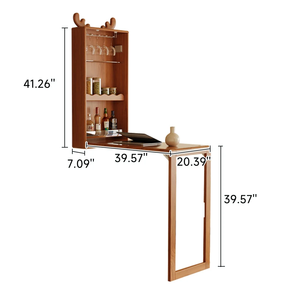 NÓVORA CASA Plegable Madera maciza barra mesa organizador