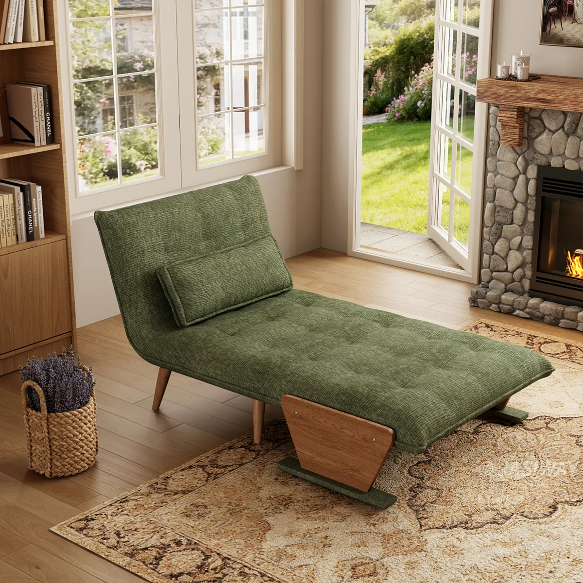 3-en-1 Lino de algodón cama sillón| diario comodidad
