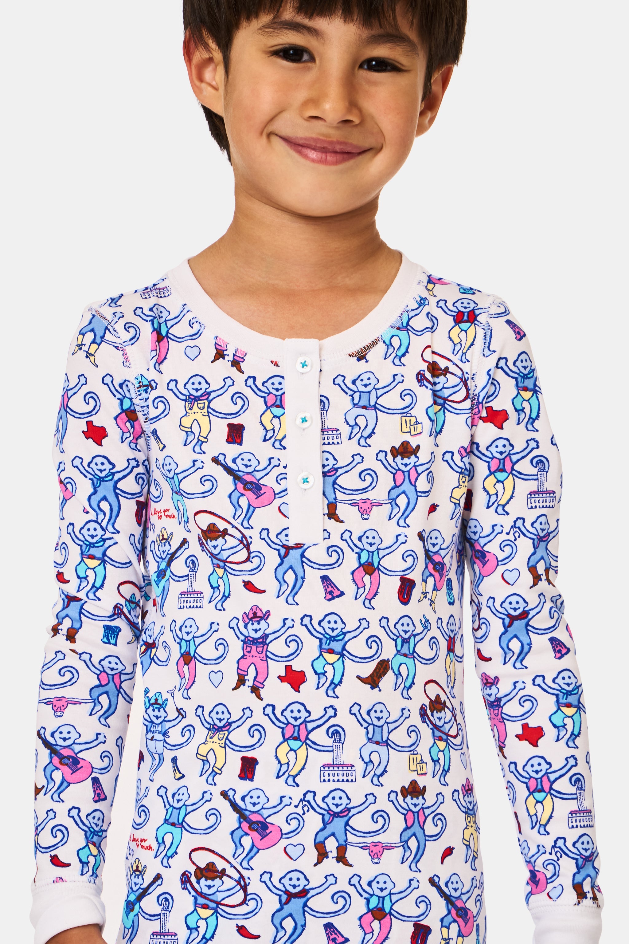 Kids Austin Monkey Pajamas