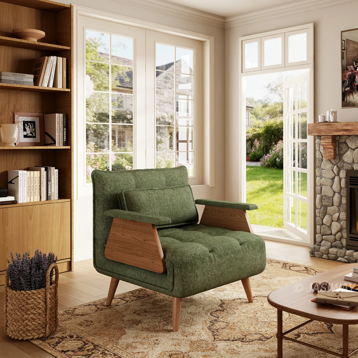 3-en-1 Lino de algodón cama sillón| diario comodidad