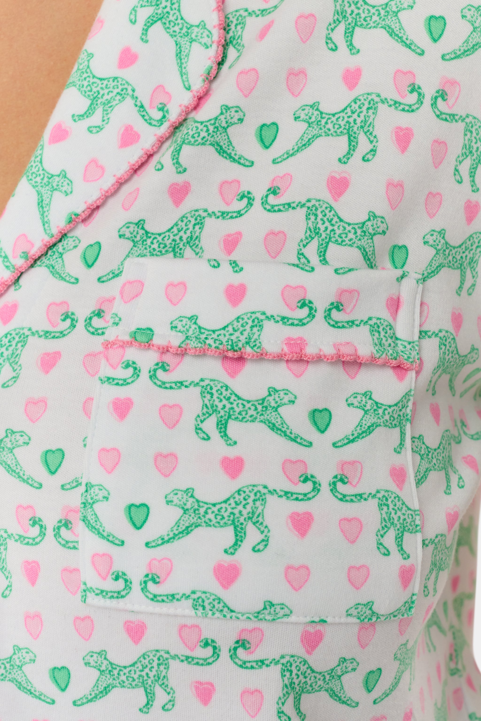 Cheetah Hearts Wyatt Polo Pajamas