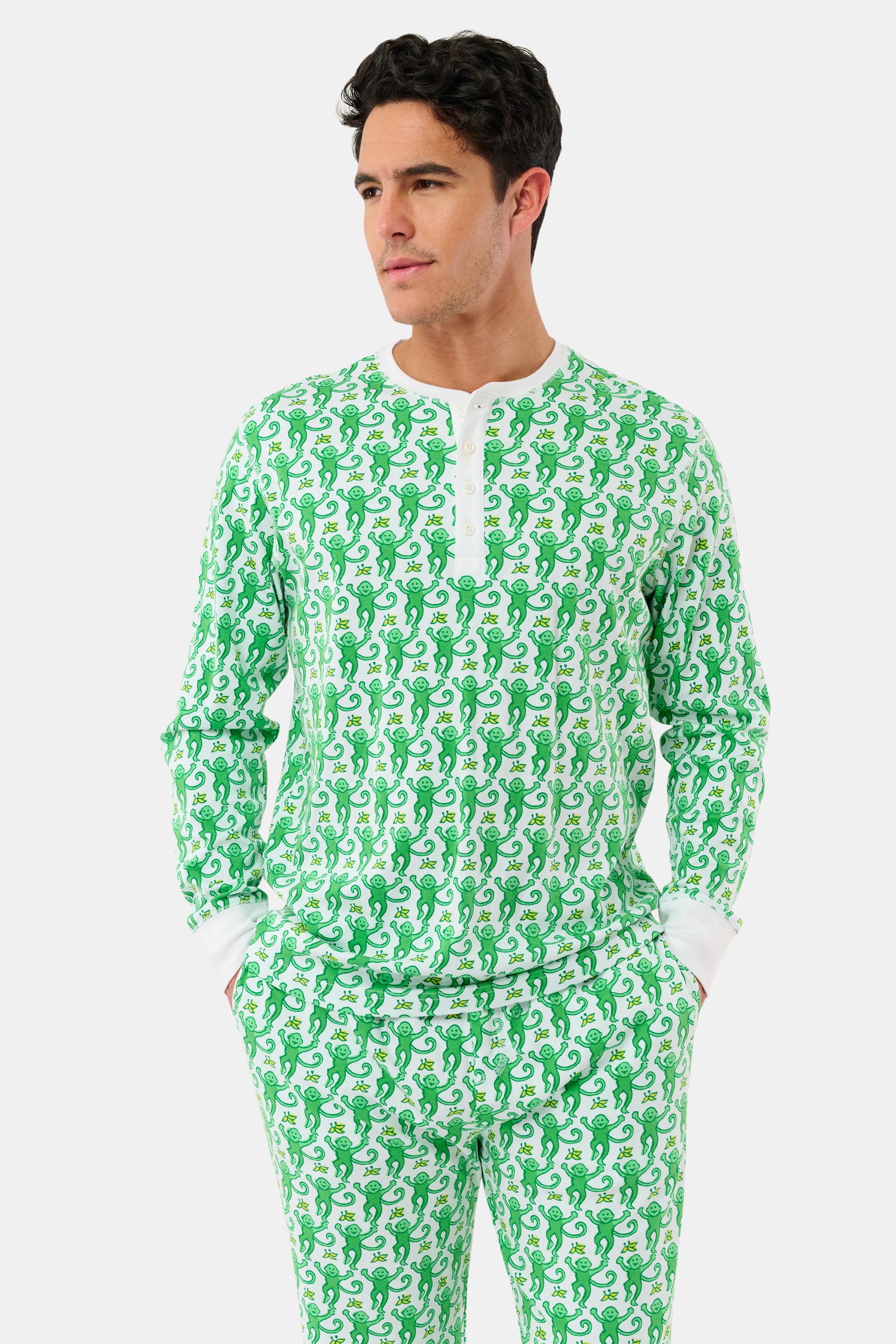 Mens Monkey Spencer Pajamas