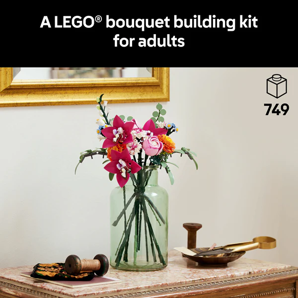 LEGO 10342 Botanicals Pretty Pink Flower Bouquet
