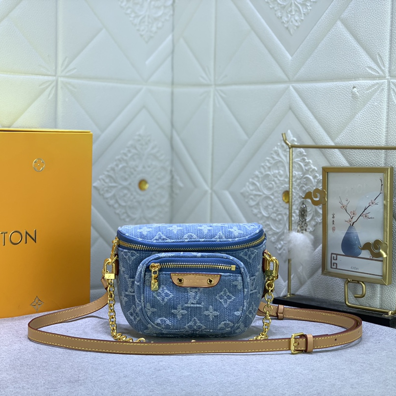 Louis Vuitton M83353 Mini Bumbag Shoulder Bags Size 17*12*9cm