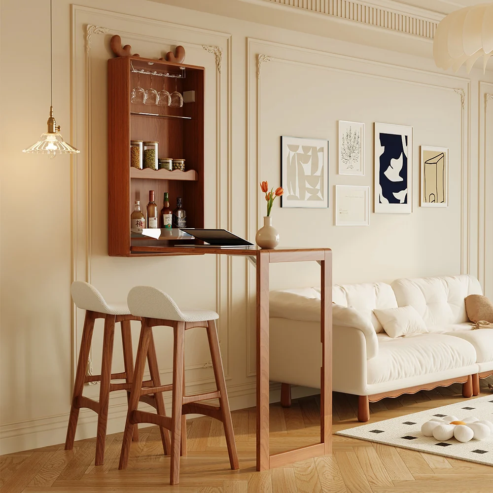NÓVORA CASA Plegable Madera maciza barra mesa organizador