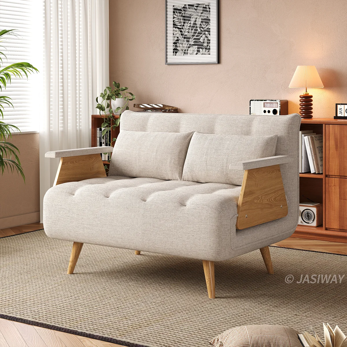 3-en-1 Lino de algodón cama sillón| diario comodidad