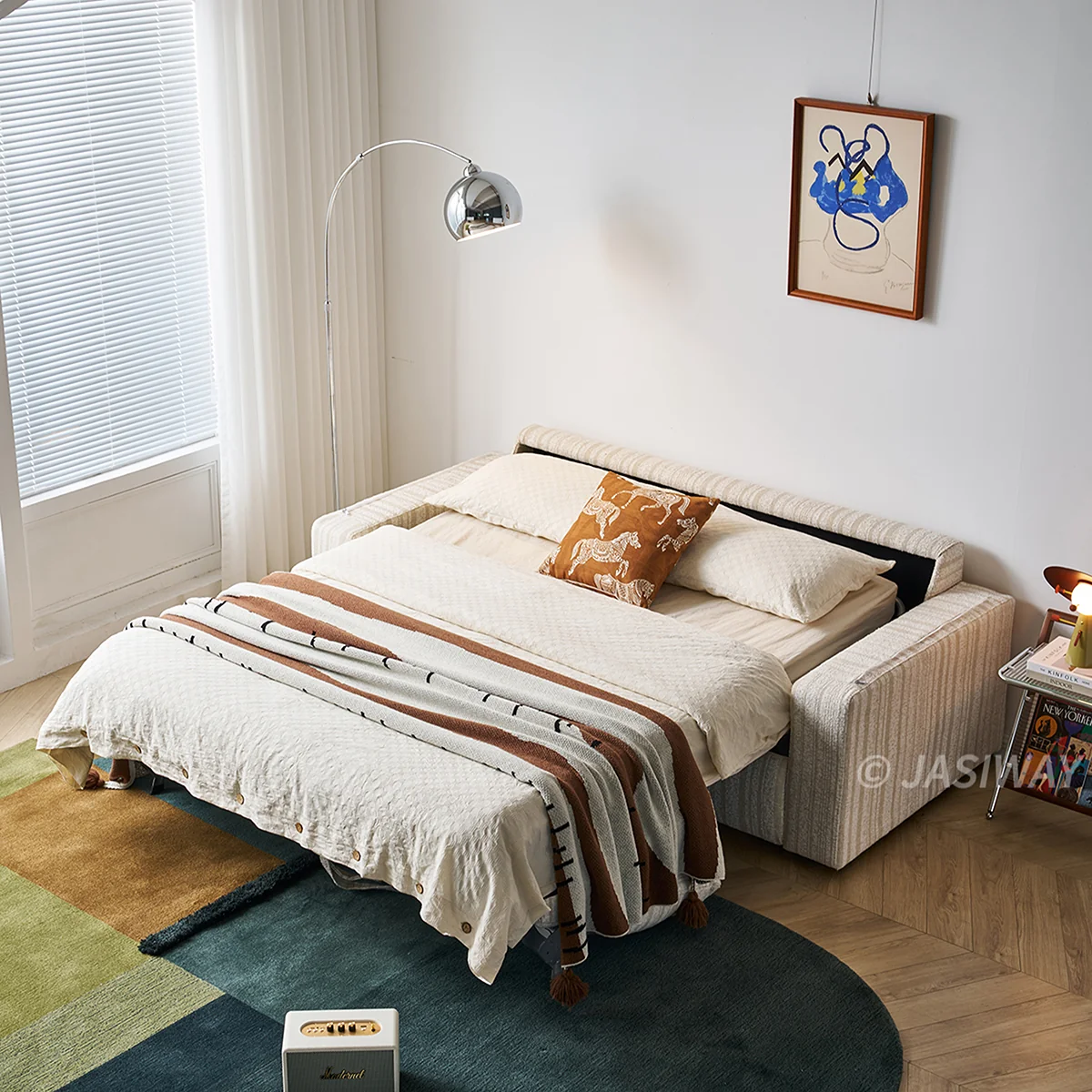 NÓVORA CASA extraíble extraíble Sofá cama con oculto colchón para compacto sala