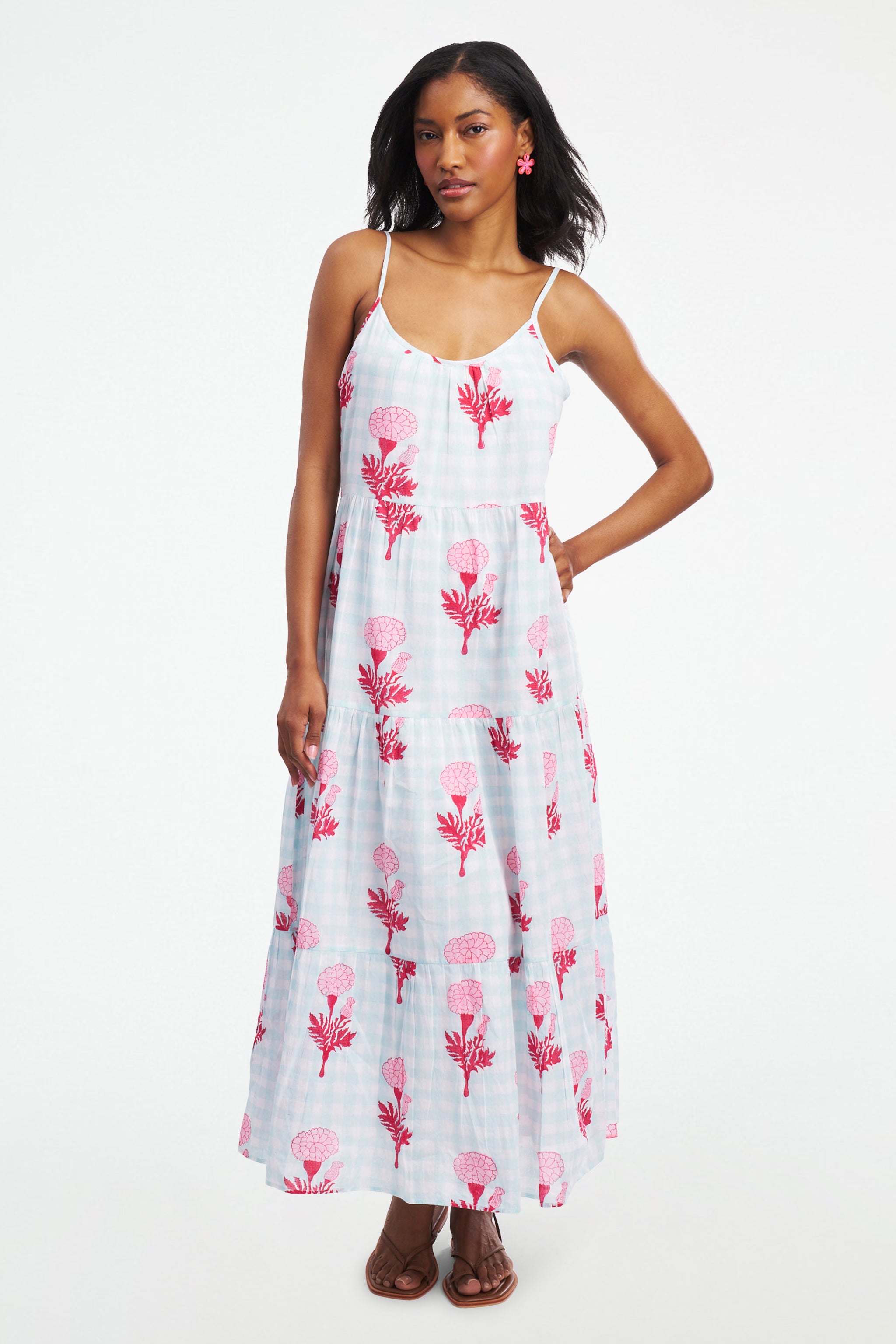 Marigold Gingham Dakota Dress