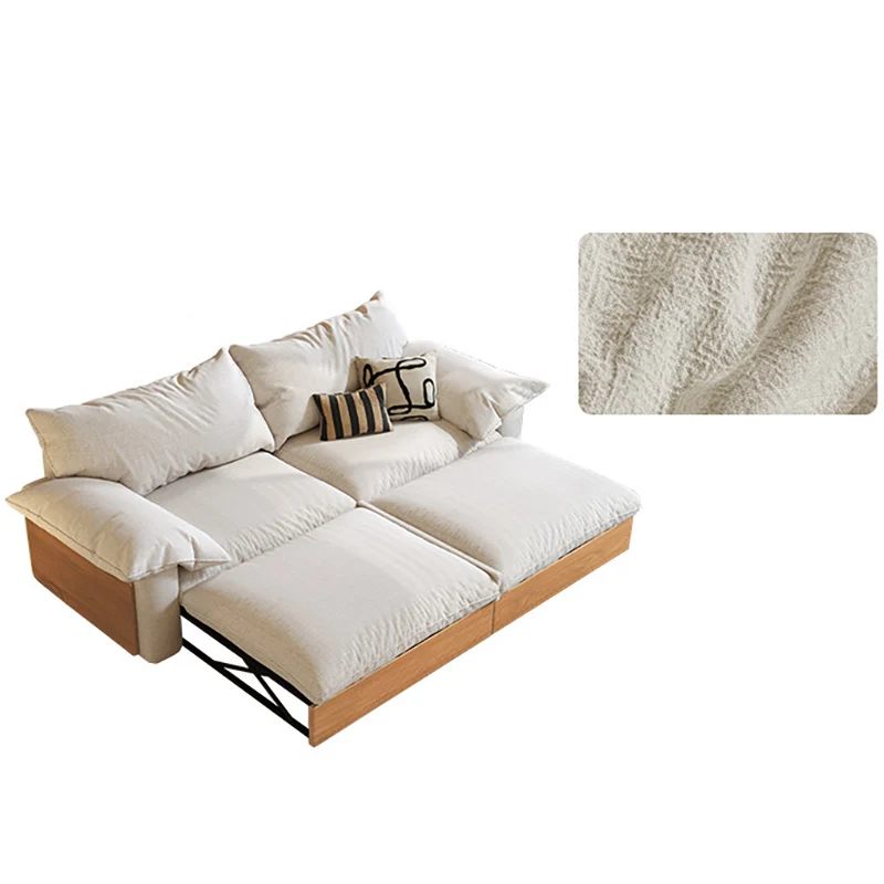 NÓVORA CASA Japandi extraíble extraíble Sofá cama con tres tela opciones disponible