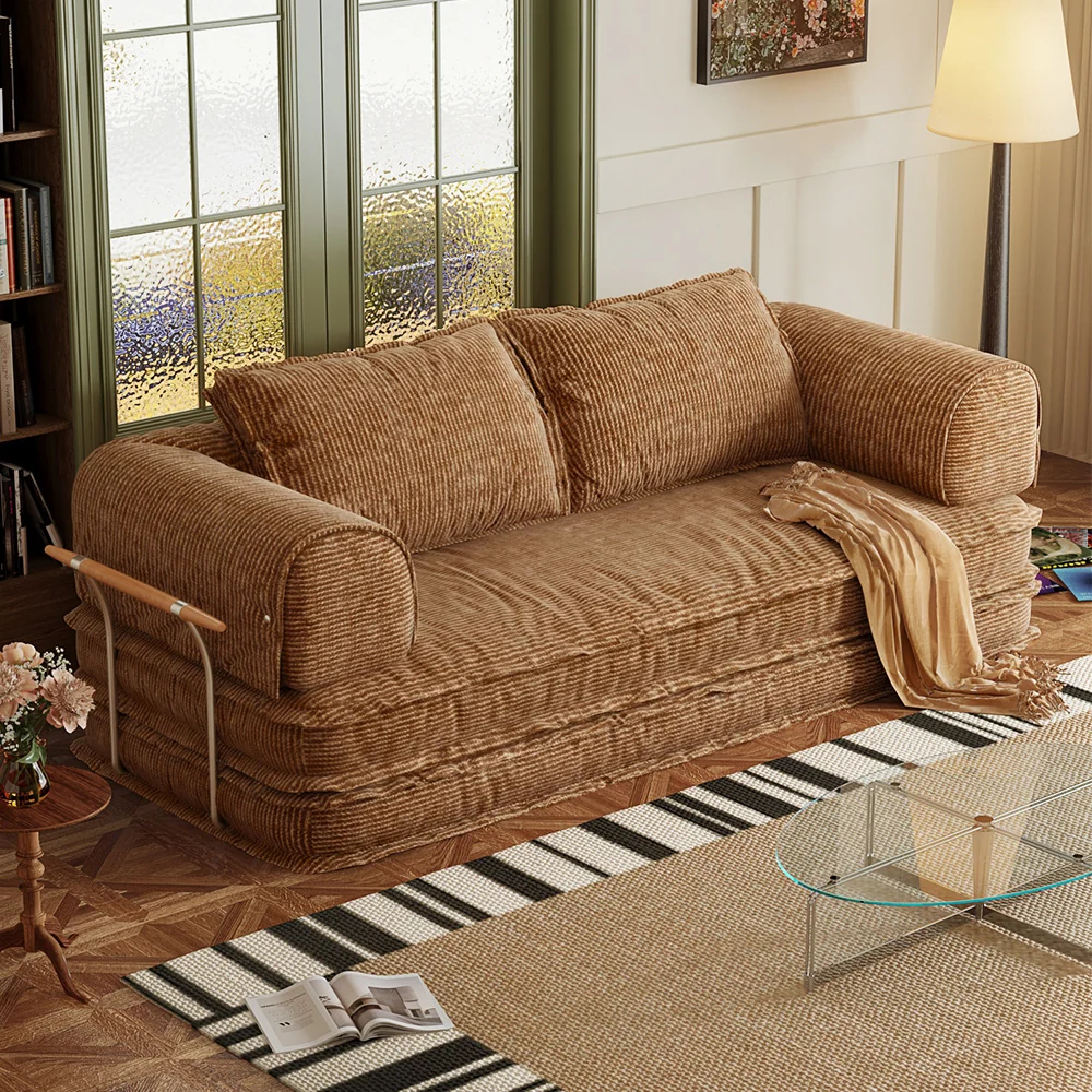 NÓVORA CASA libremente personalizable modulable Futons Plegable piso sofá cama cama sofás con pana tela