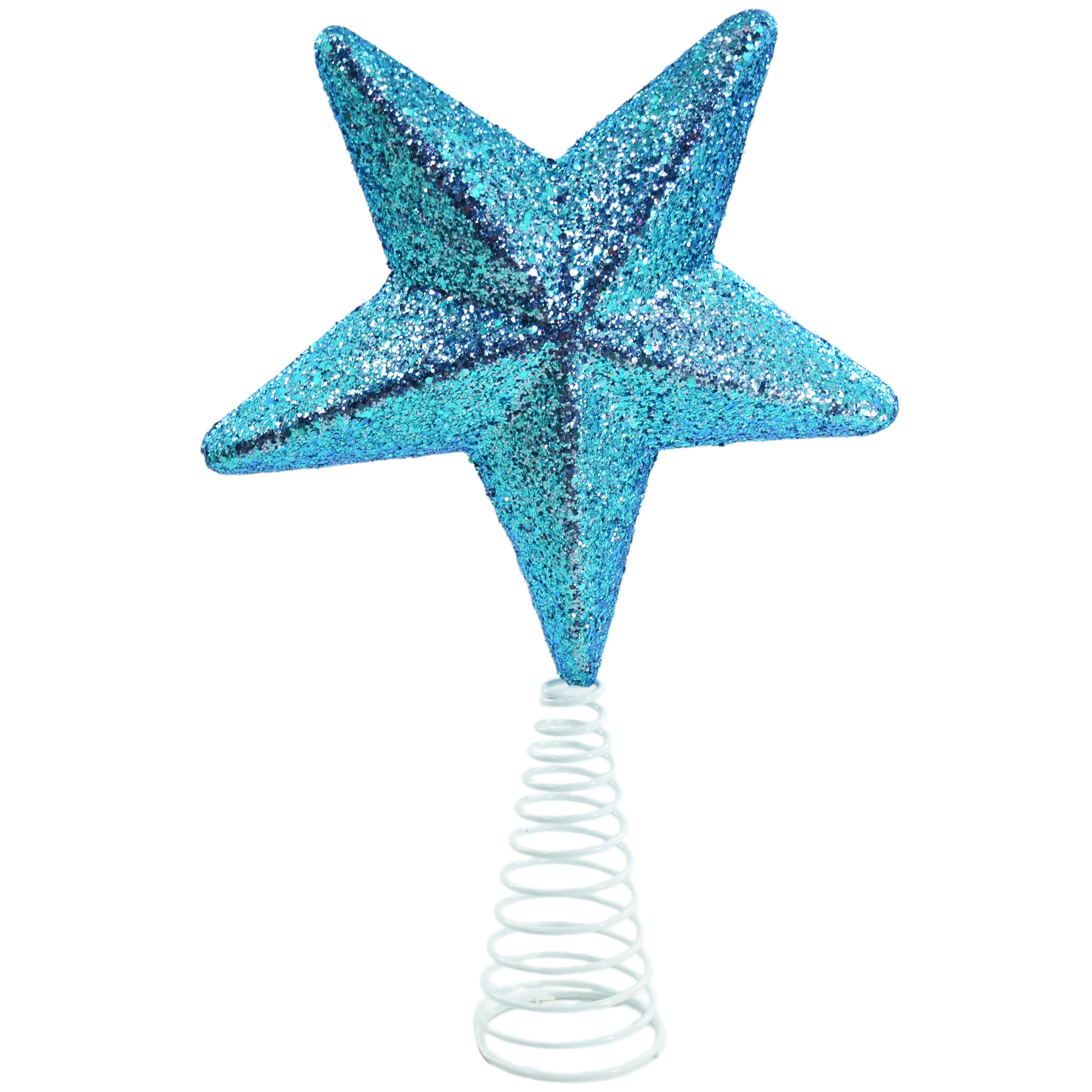 Glitter Christmas Tree Topper Star Decoration