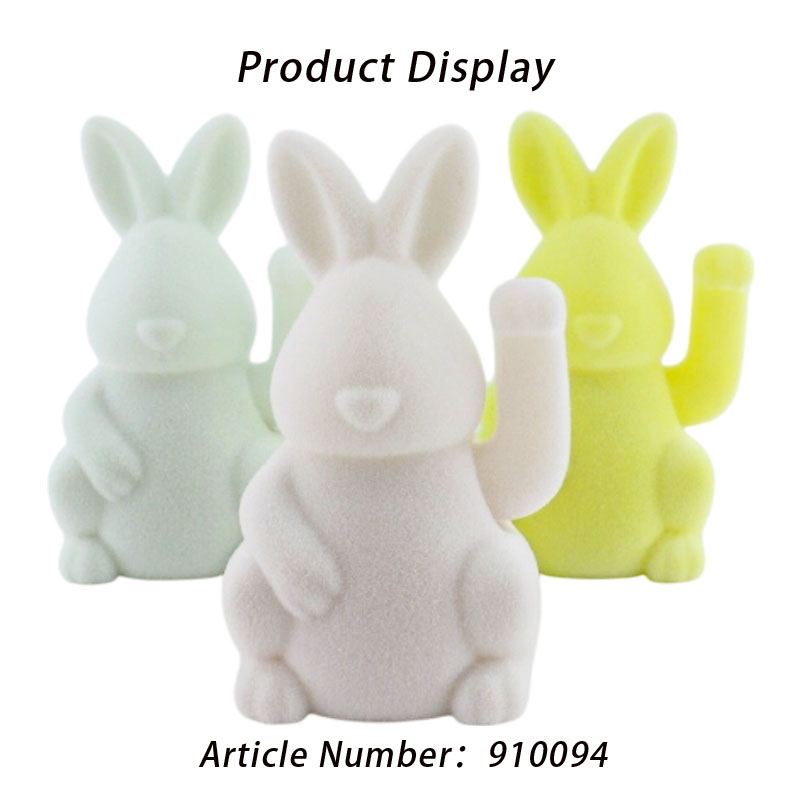 Animated Easter Bunny Decoration with Waving Motion