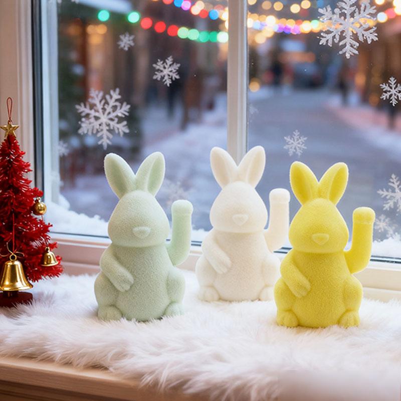 Animated Easter Bunny Decoration with Waving Motion