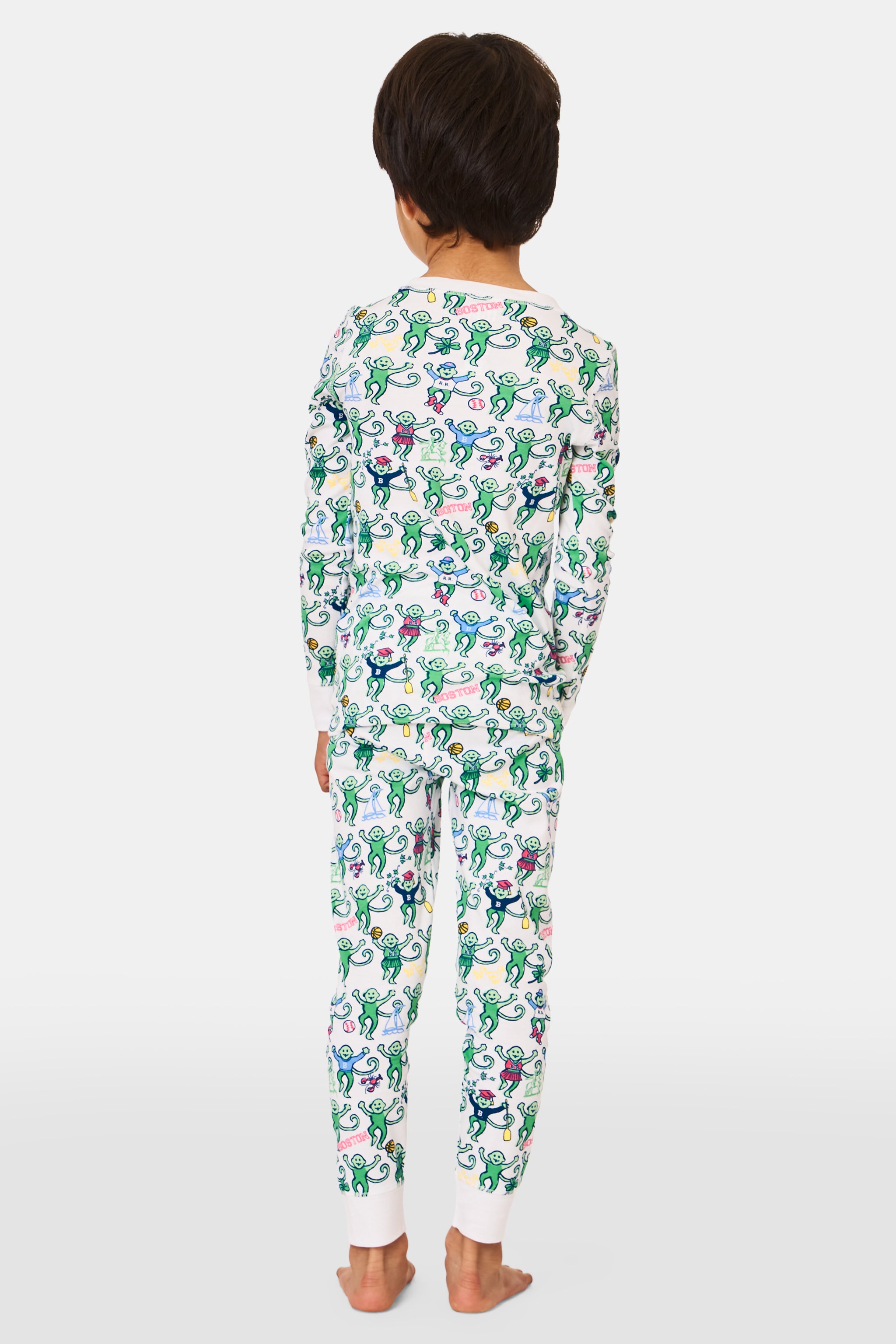 Kids Boston Monkey Pajamas