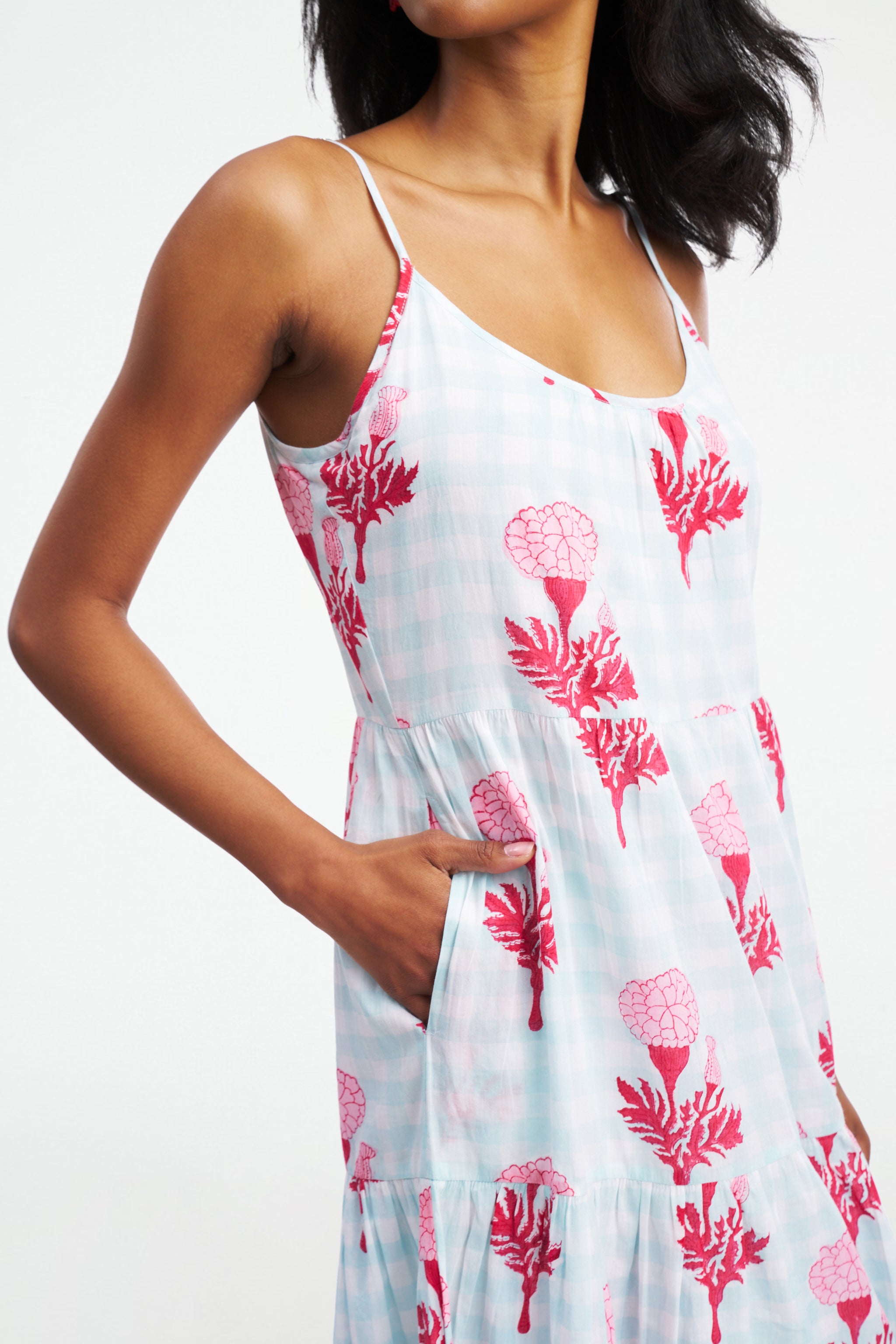 Marigold Gingham Dakota Dress