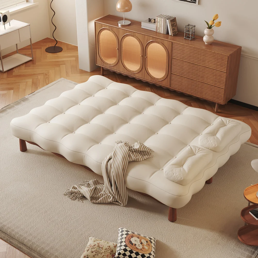 NÓVORA CASA romántico transformable cama Beige Sofá cama