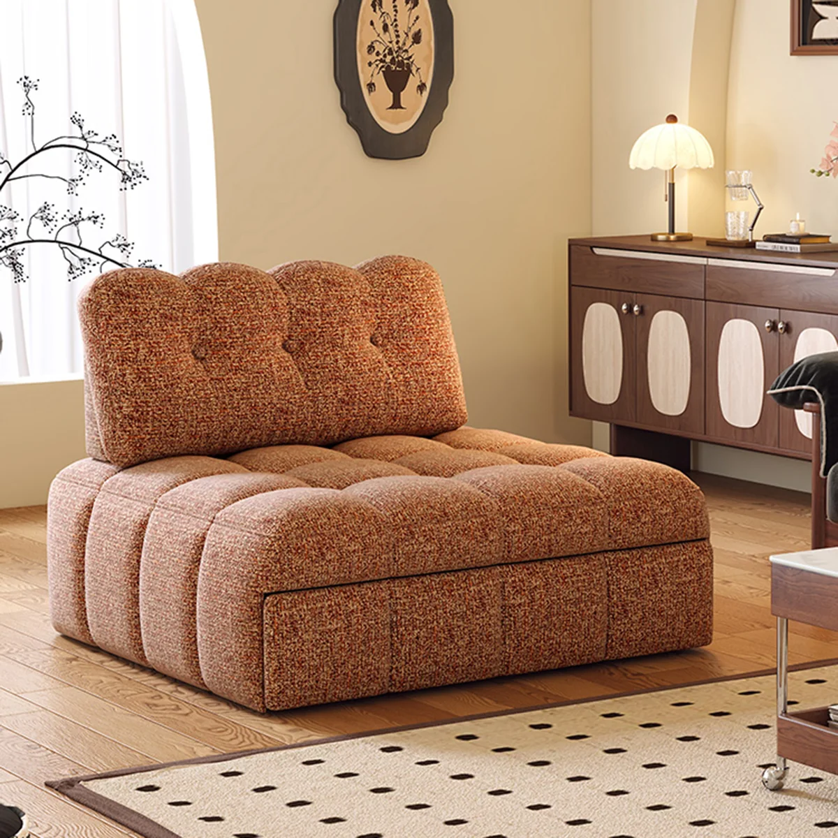 NÓVORA CASA Chenilla extraíble extraíble individual Sofá cama– espacio ahorrador descanso & visitas cama