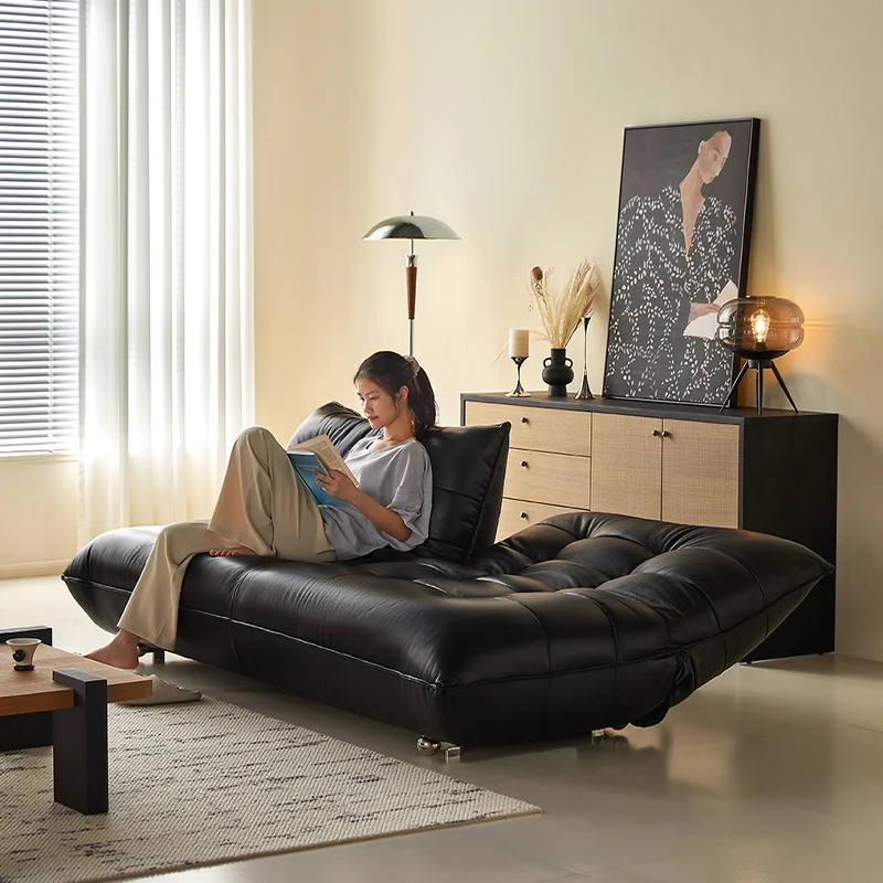 NÓVORA CASA Togo estilo piel Sofá cama sin brazos