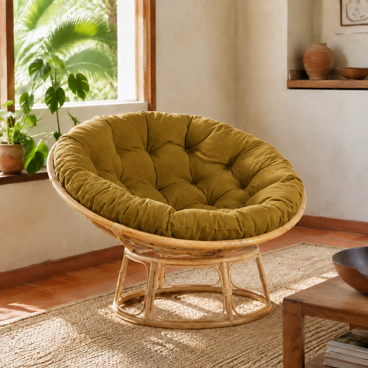 RattanNest 1 — Mostaza oliva
