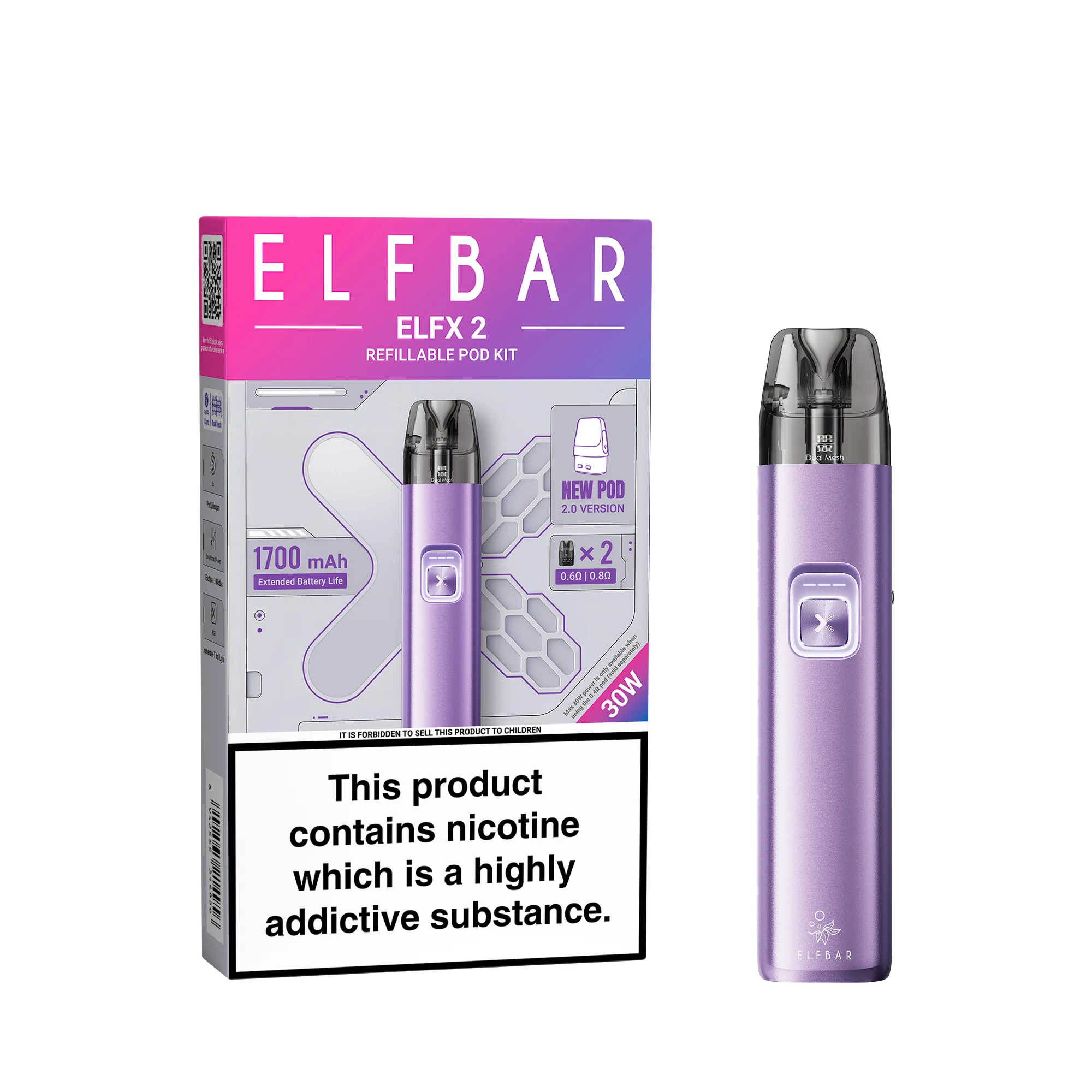 ELFBAR ELFX 2 nachfüllbares Pod-Kit