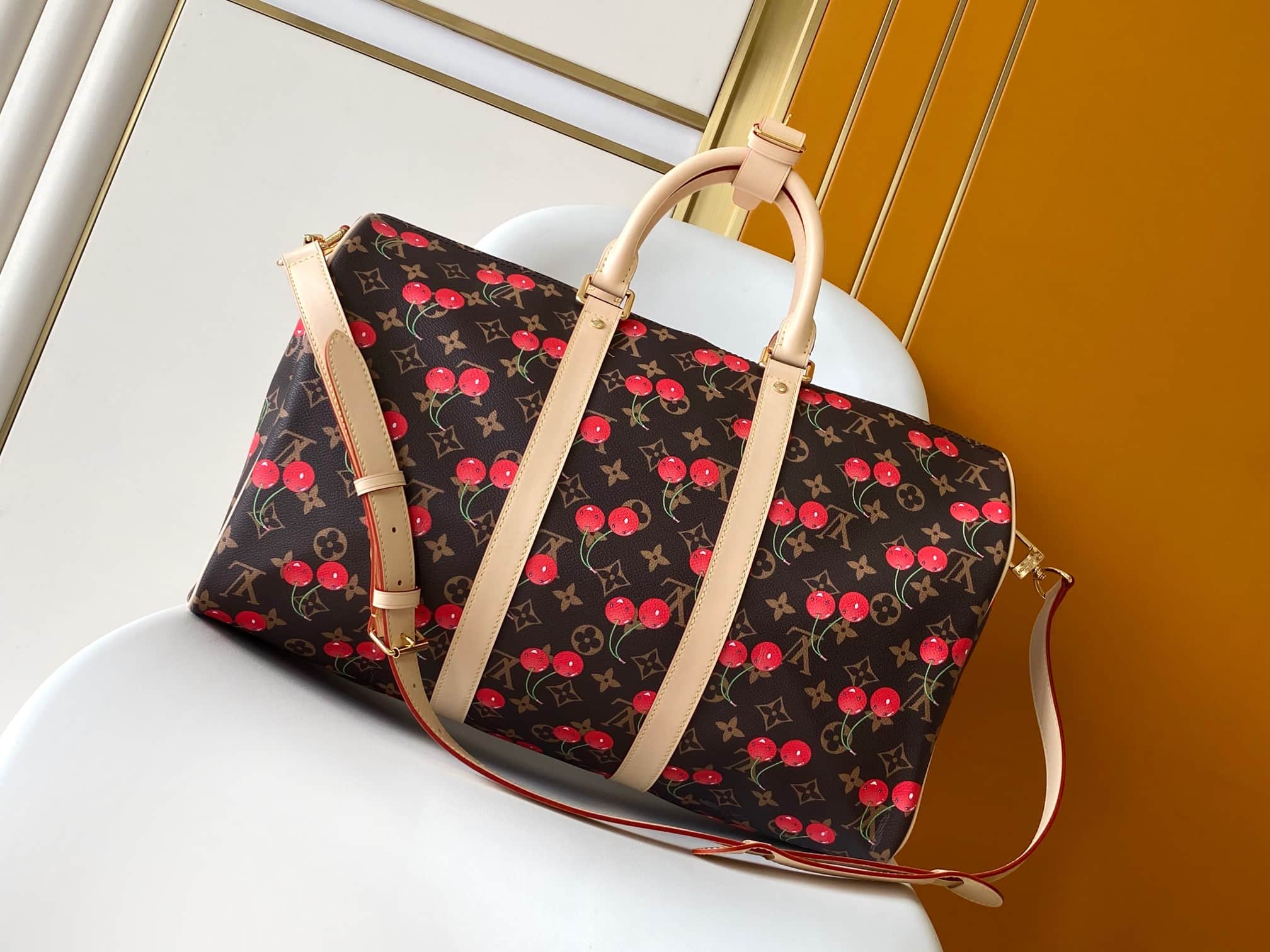 Louis Vuitton x Murakami Keepall Bandoulière 45 Monogram coated canvas M13764 High