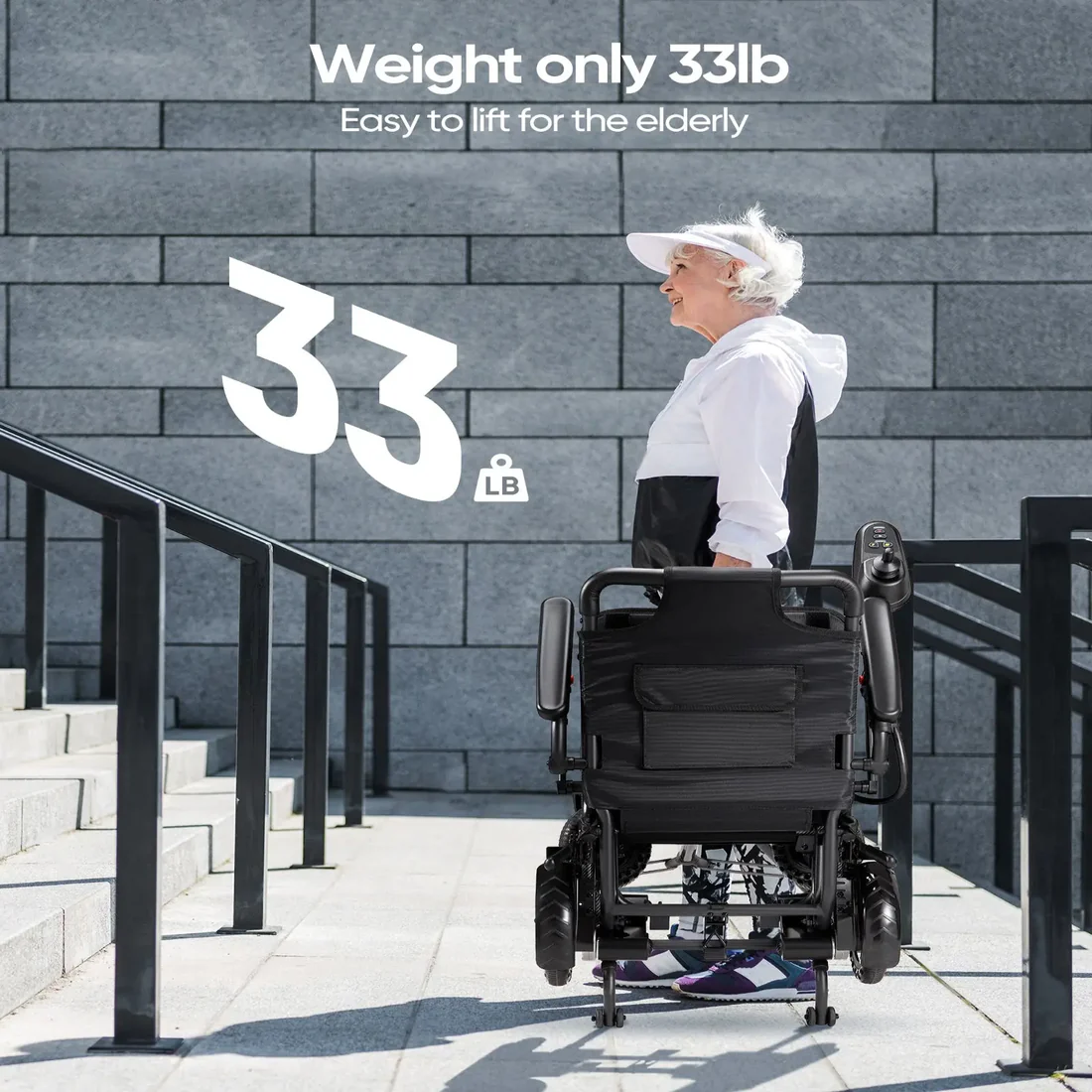 New Upgrade Verpal Airline Approval Lightweight Foldable Electric Wheelchair A03D (Travel-Ready)