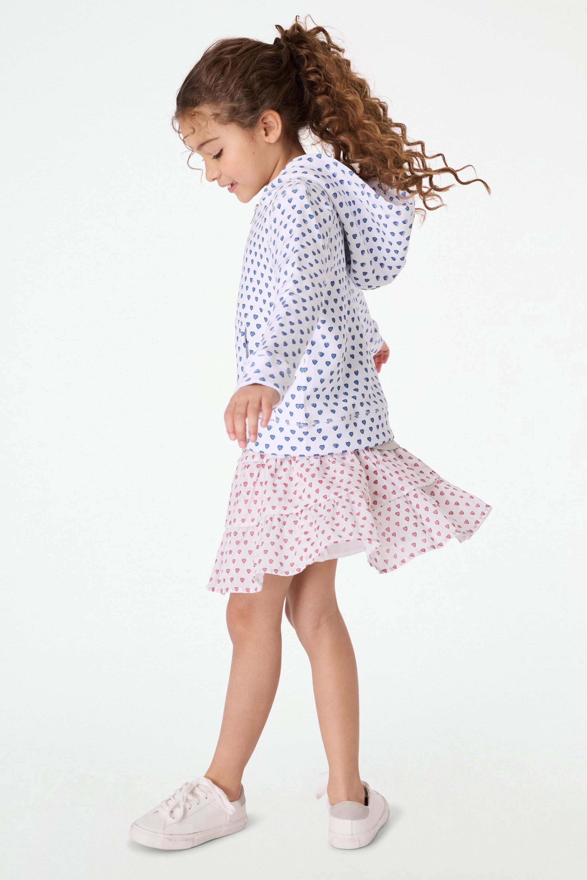 Kids Hearts Harley Hoodie