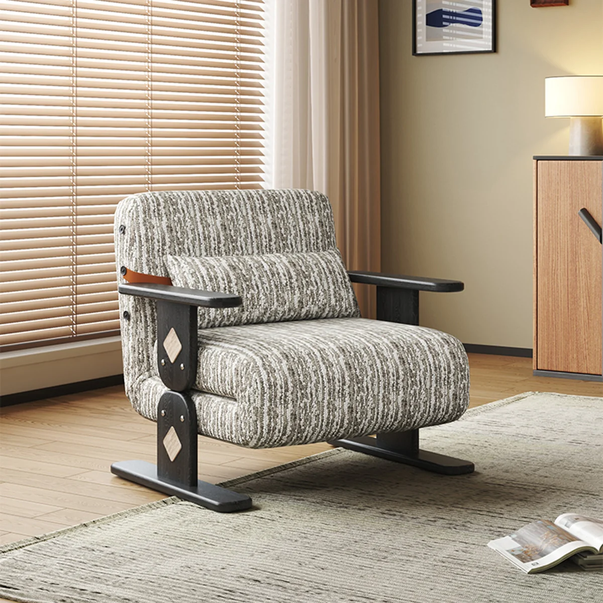 NÓVORA CASA Chenilla decorativo Sofá cama- Plegable transformable sofá en 3 colores