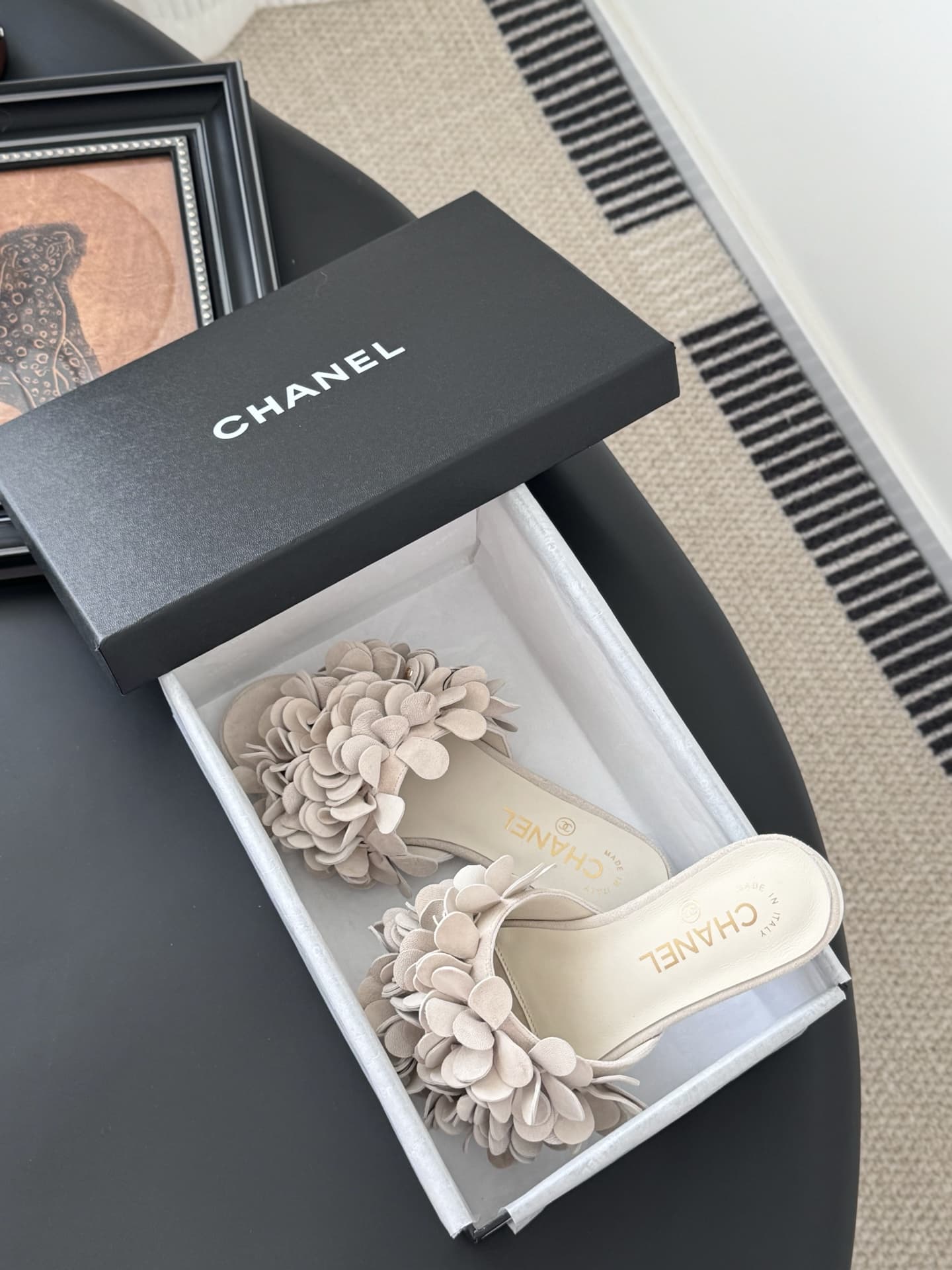 Chanel Square scarf Sandal Shoes Women