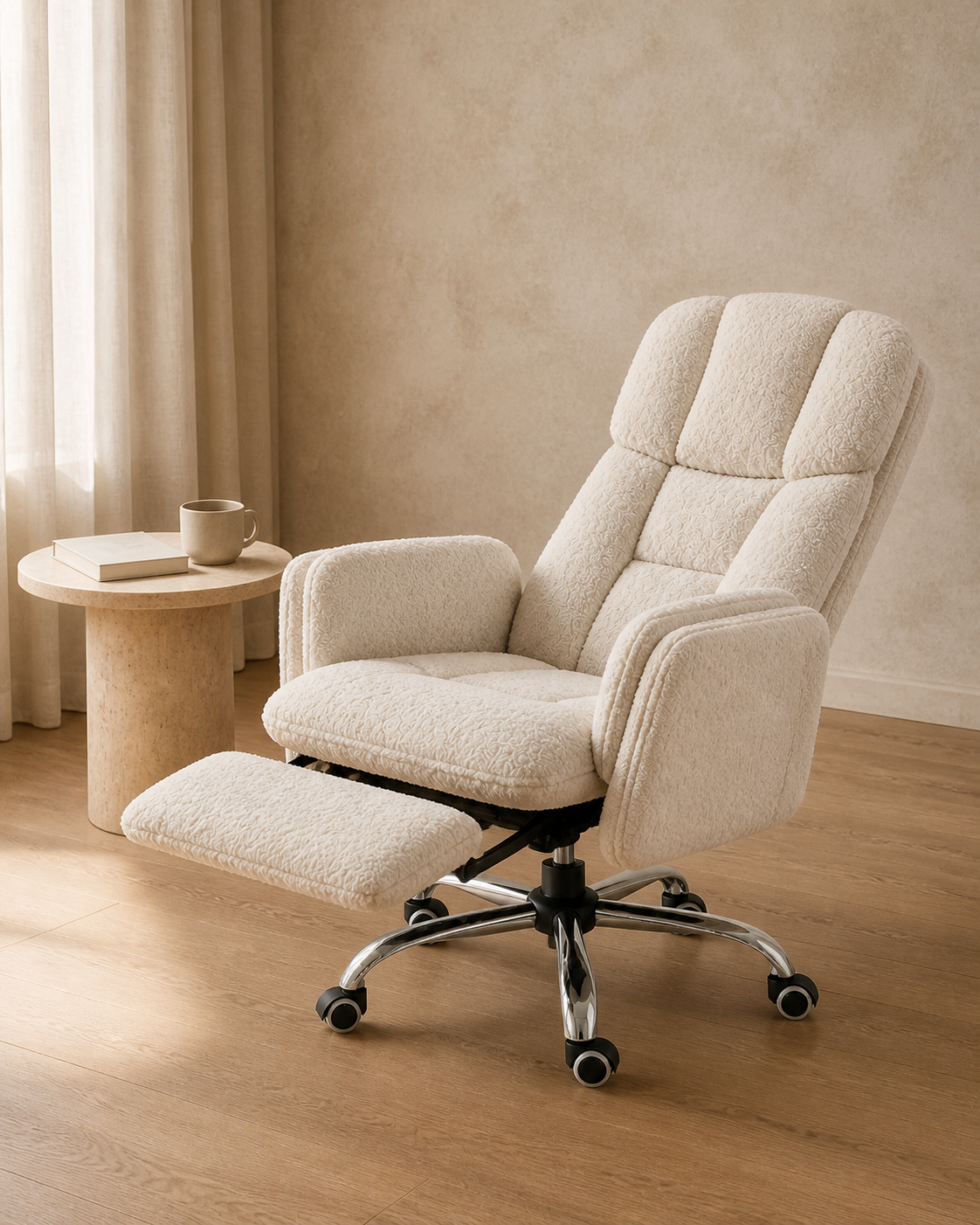 Sillón Nube 360 reclinado con reposapiés