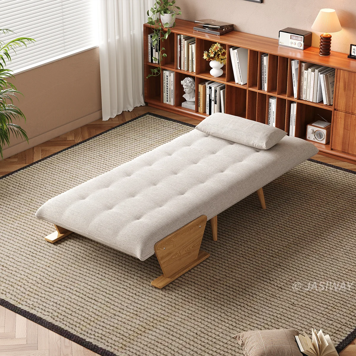3-en-1 Lino de algodón cama sillón| diario comodidad