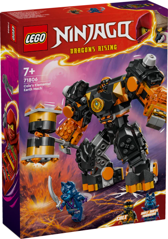 LEGO 71806 NINJAGO Cole's Elemental Earth Mech