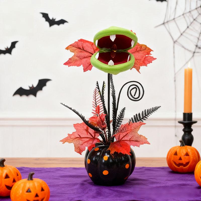 Halloween Artificial Pumpkin Flower Tree Decoration