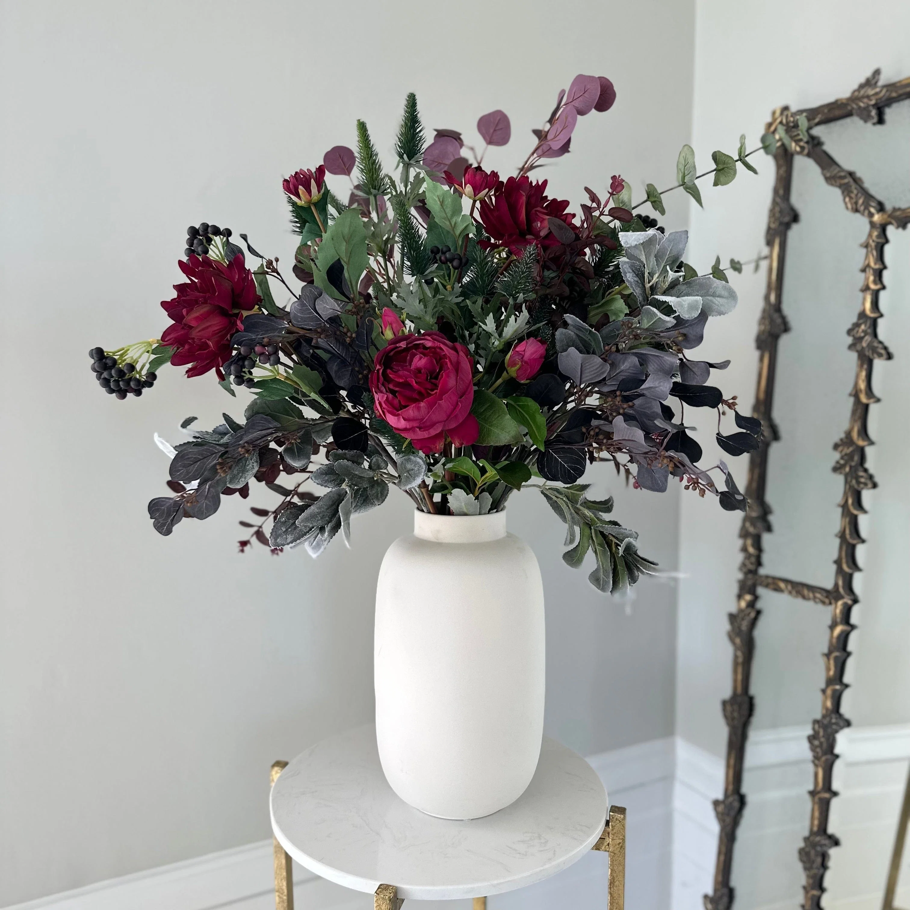 Burgundy Beauty Artificial Flower Bouquet