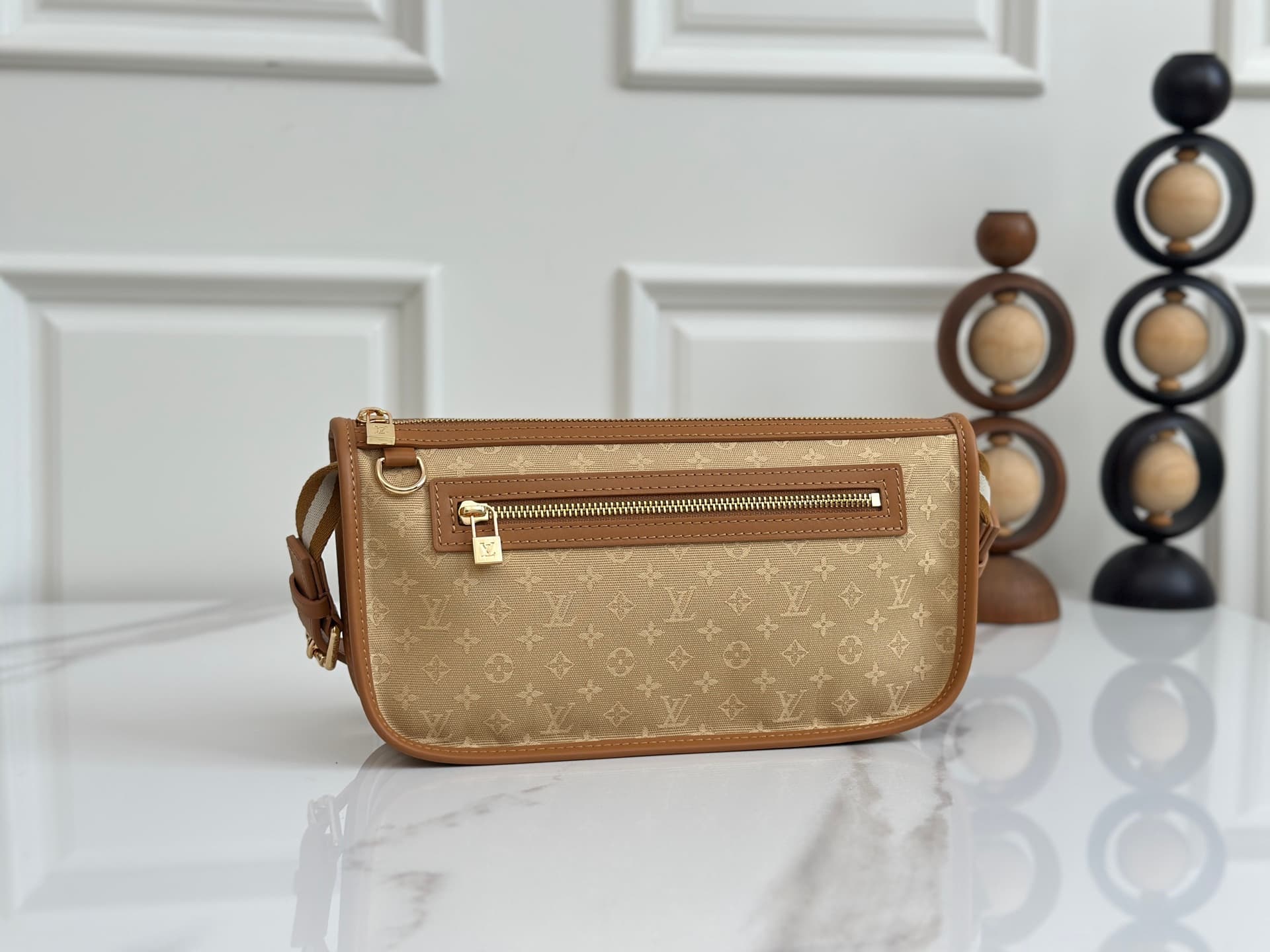 Louis Vuitton Mini Lin Pochette Kathleen Monogram Canvas Yellow M92333 High