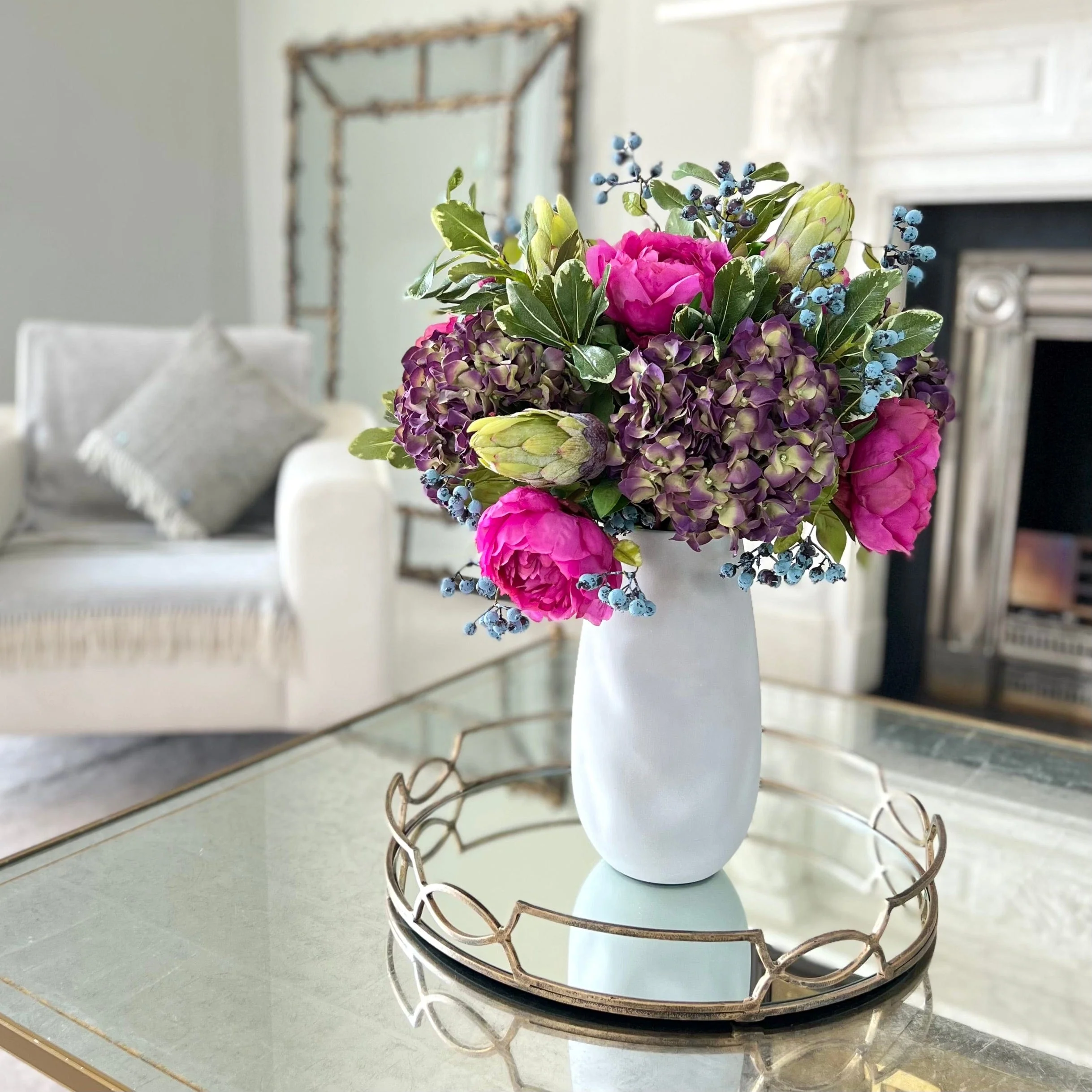 Bright Peony & Hydrangea Bouquet