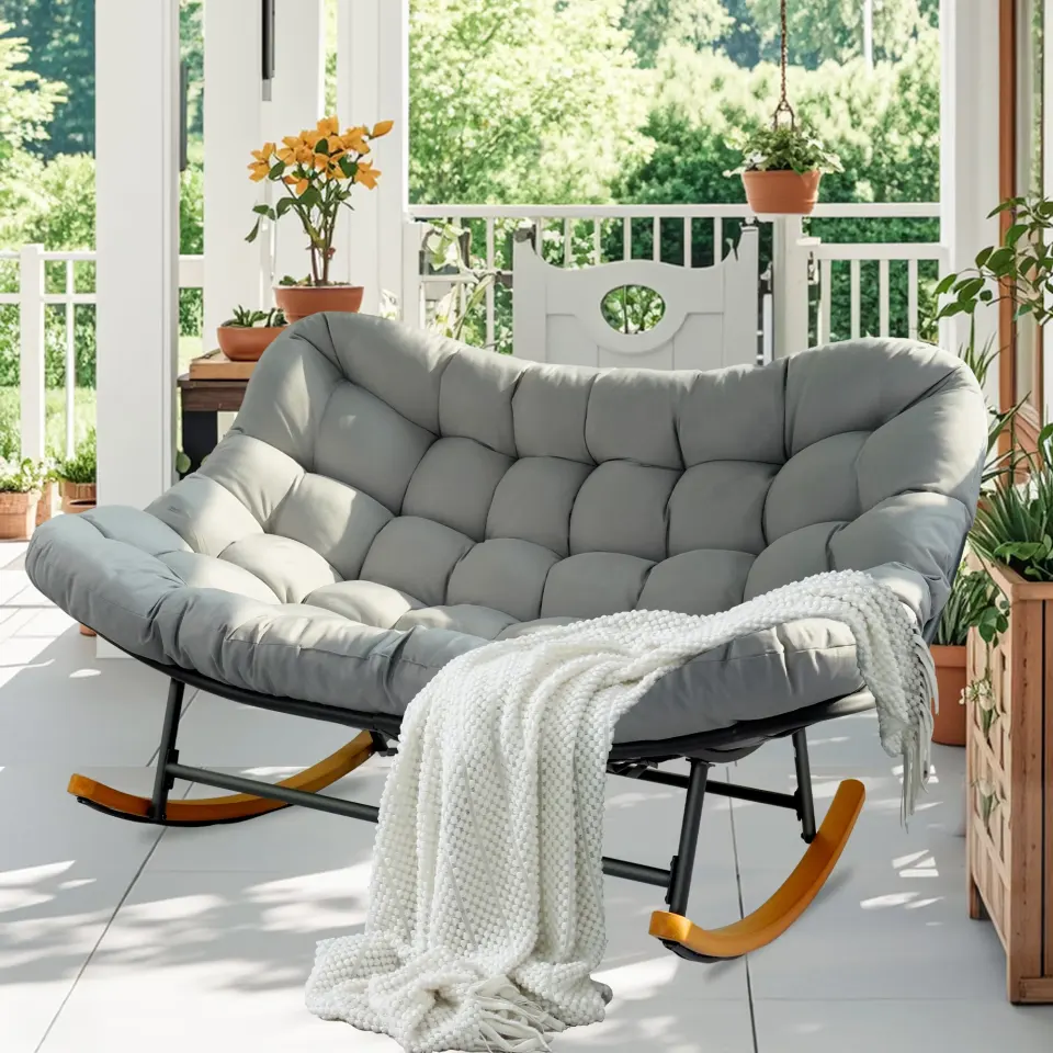 Mecedora Papasan doble AuraNest Rocking Premium