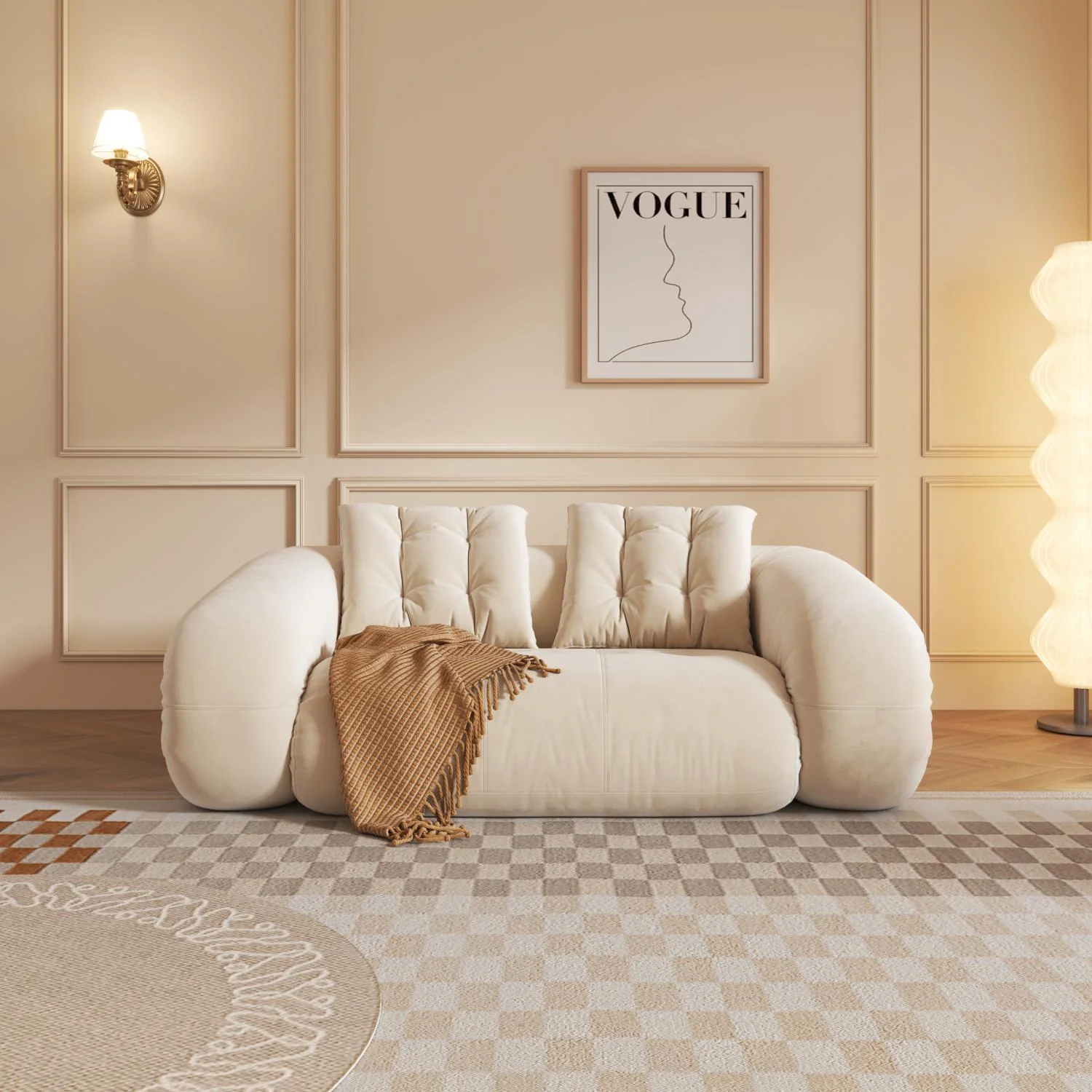NÓVORA CASA puf saco estilo mascotas amigable plegable piso terciopelo Sofá cama
