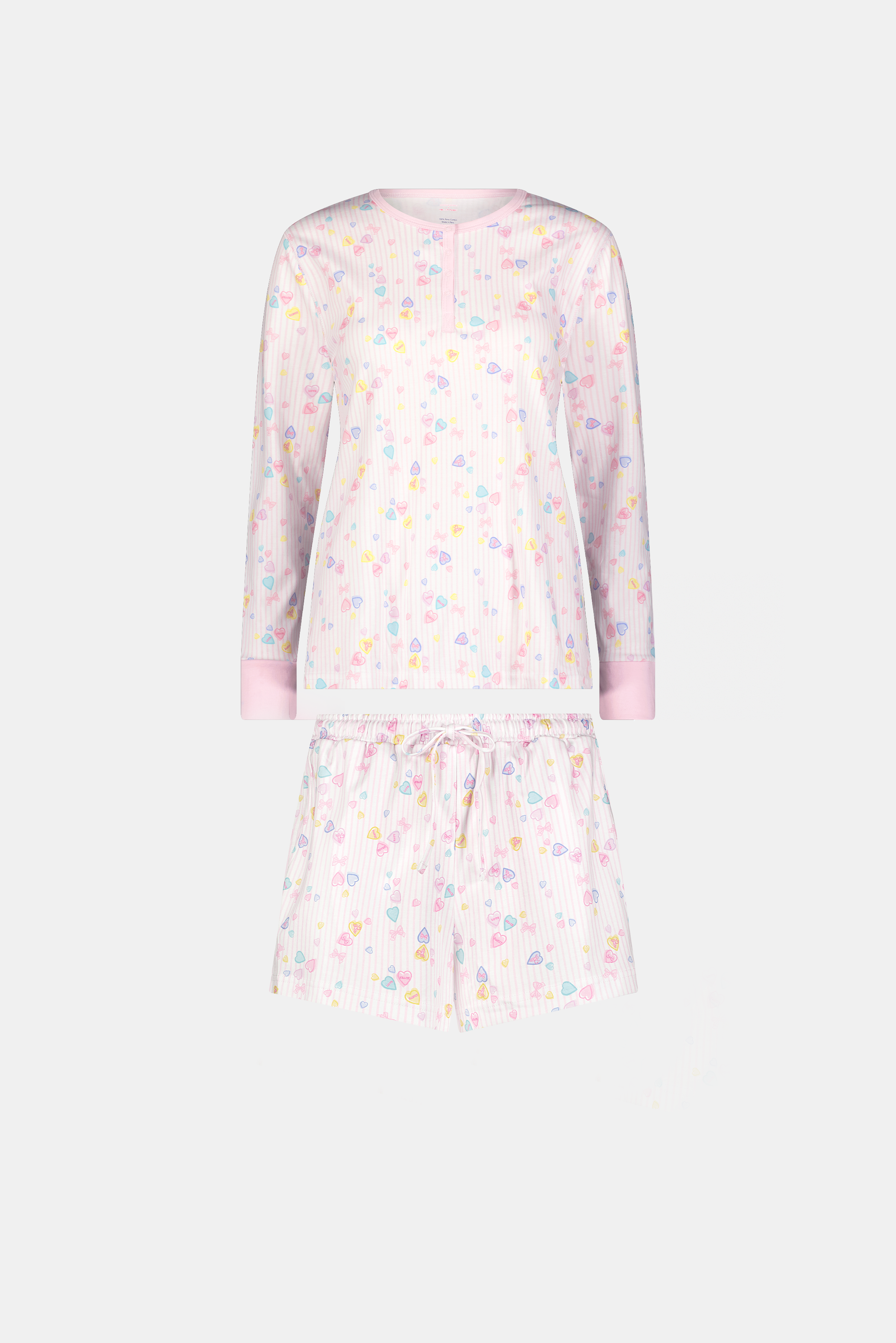 Candy Heart Stripe Hunter Pajamas
