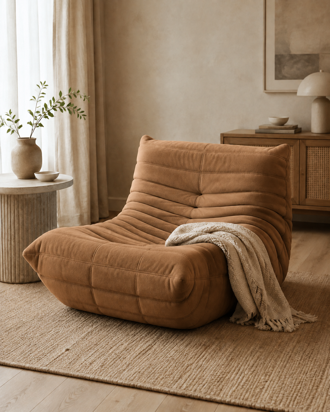 Esencial | Sillón individual — Caramelo