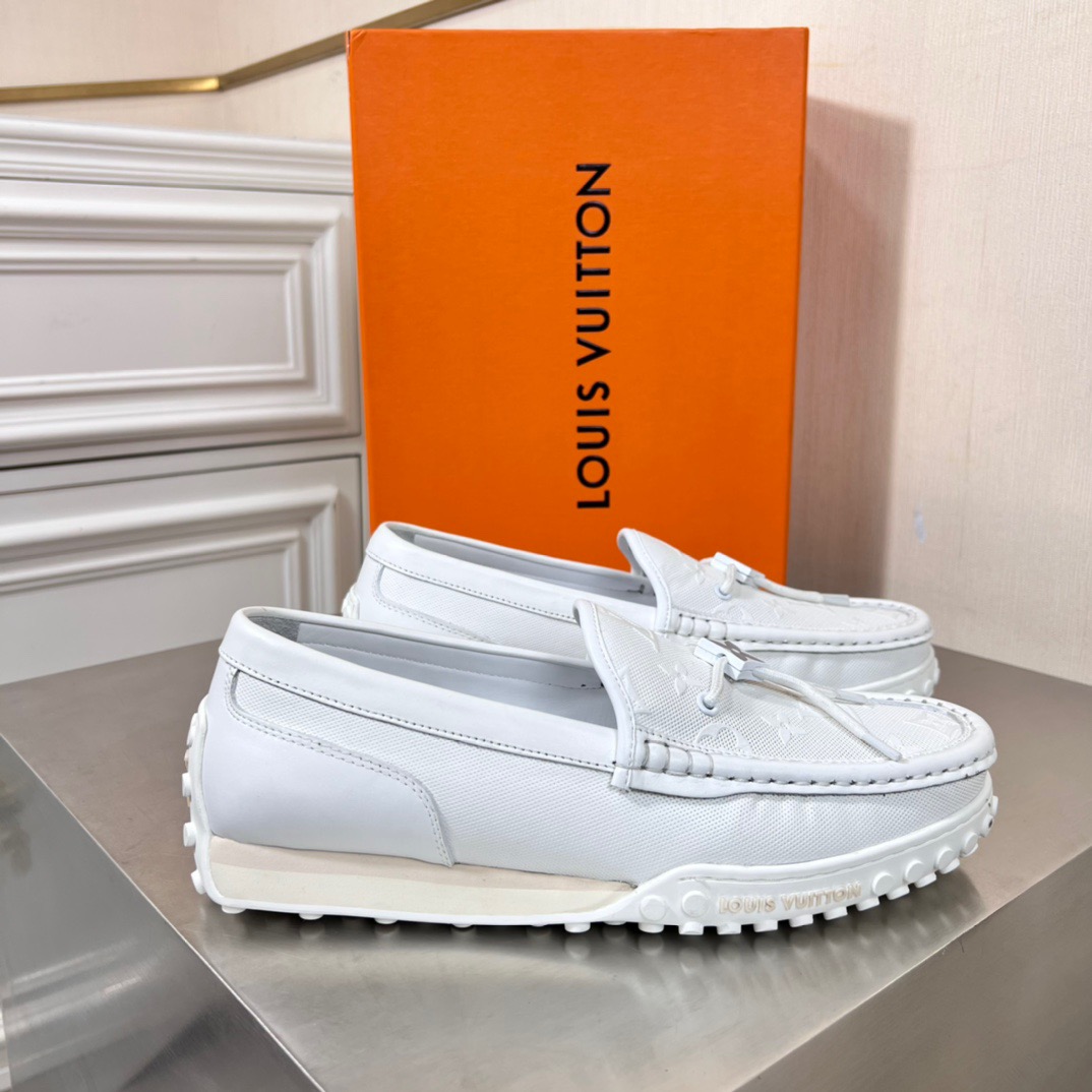 Louis Vuitton LV Racer Moccasin Loafers Size 39-45 4-Color