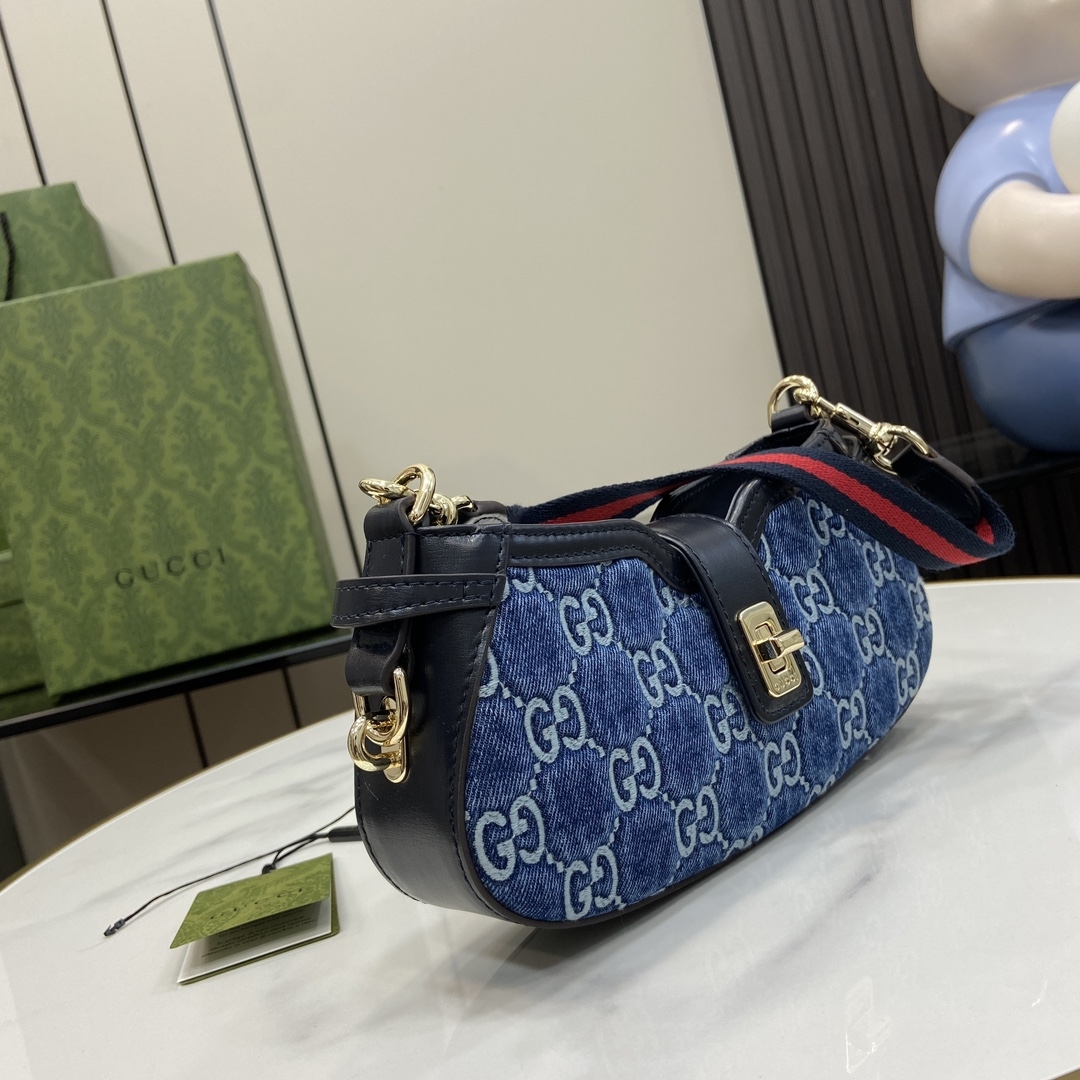 Gucci GG 786015 Moon side Women Shoulder Bags Size 24*12*5cm